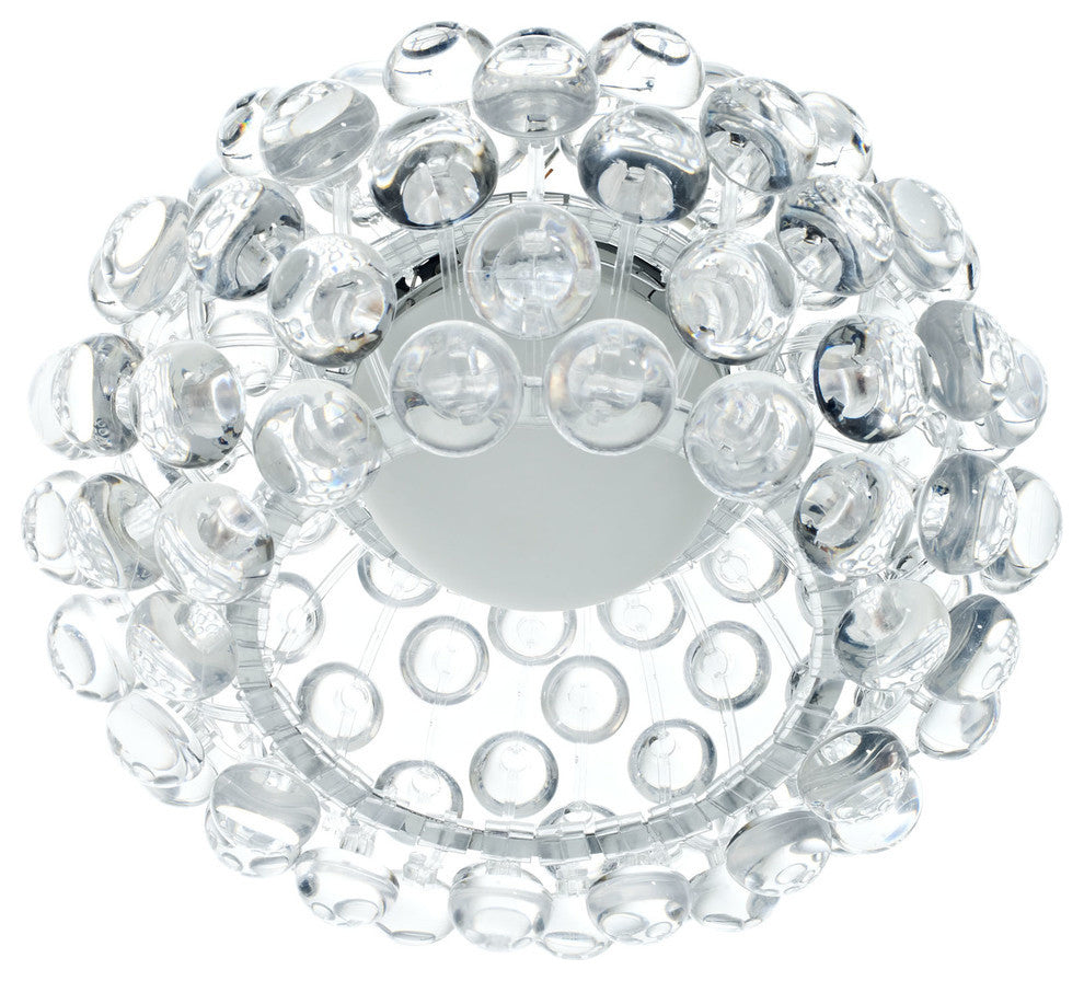 Modern Contemporary Living Dining Room 12" Ceiling Light Fixture Clear