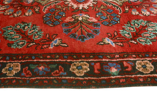 Fine Vintage Distressed Thiago Red/Charcoal Runner, 3'4 x 8'7