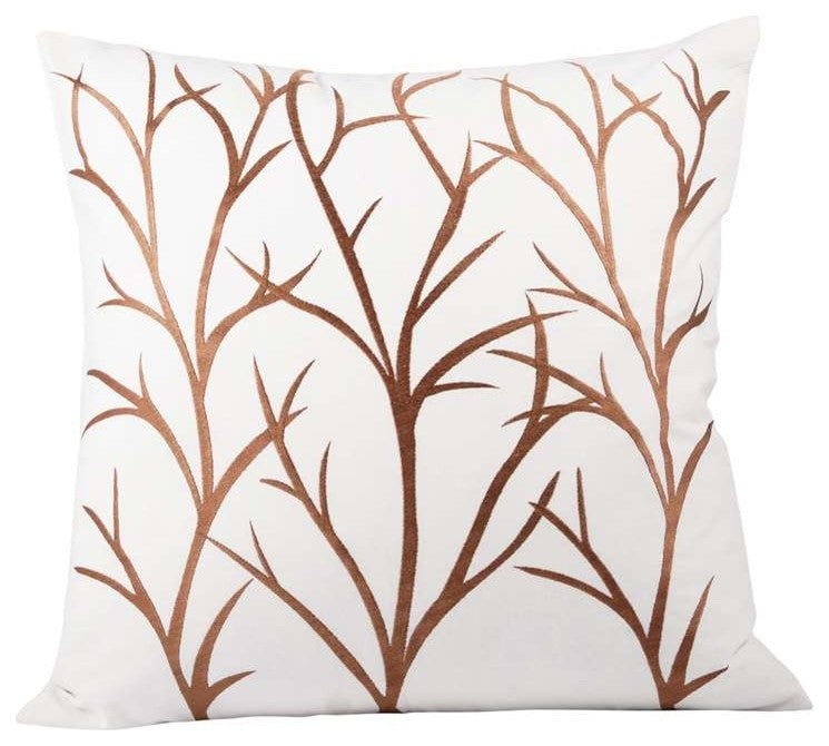 Pomeroy Willows 20X20 Pillow, Crema
