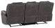Katrine Manual Reclining Sofa, Charcoal