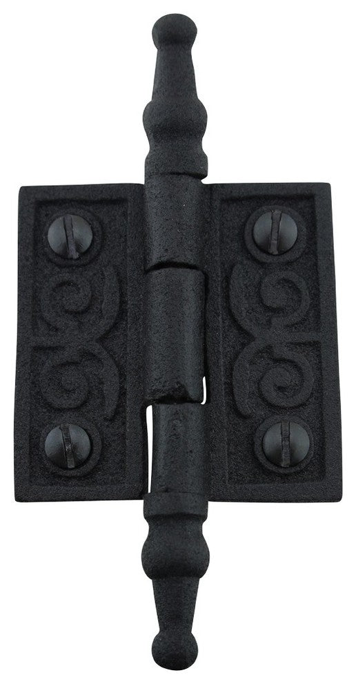 Victorian Door Butt Hinge Steeple Tip Wrought Iron 2" W |