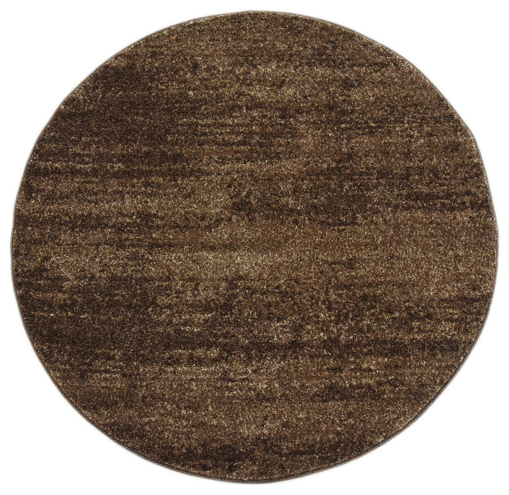 Unique Loom Brown Lucille Del Mar 3' Round Rug