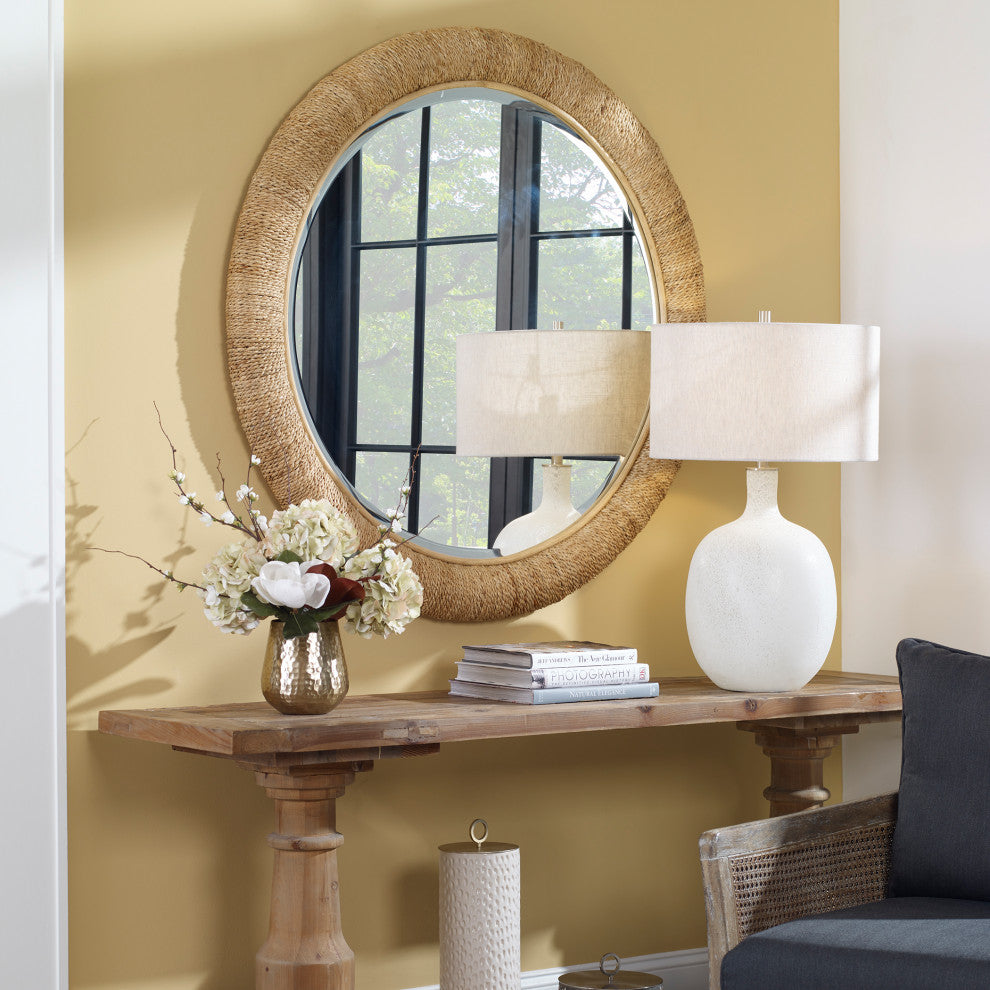 Uttermost 08169 Mariner Natural Round Mirror