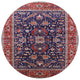Ahgly Company Indoor Round Mid-Century Modern Area Rugs, 5' Round