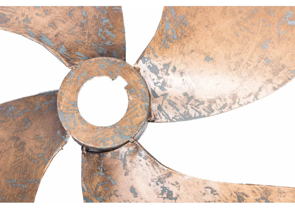 Industrial Propellers Wall Dcor Set of 2 - Gold