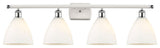 Innovations 516-4W-WPC-GBD-751-LED 4 Light Vanity Light, White, Polished Chrome