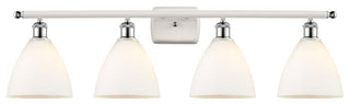 Innovations 516-4W-WPC-GBD-751-LED 4 Light Vanity Light, White, Polished Chrome