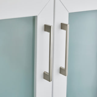 Vanity Art Vanity Set With Ceramic Top, 84", White