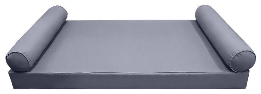 Style5 Twin-XL Pipe Trim Outdoor Mattress Bolster Slip Cover COMPLETE SET AD001