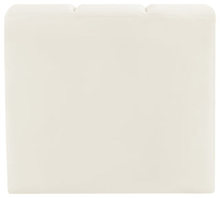 Arc Upholstered Modular Component, Cream, 1-Piece: Curved Corner, Velvet