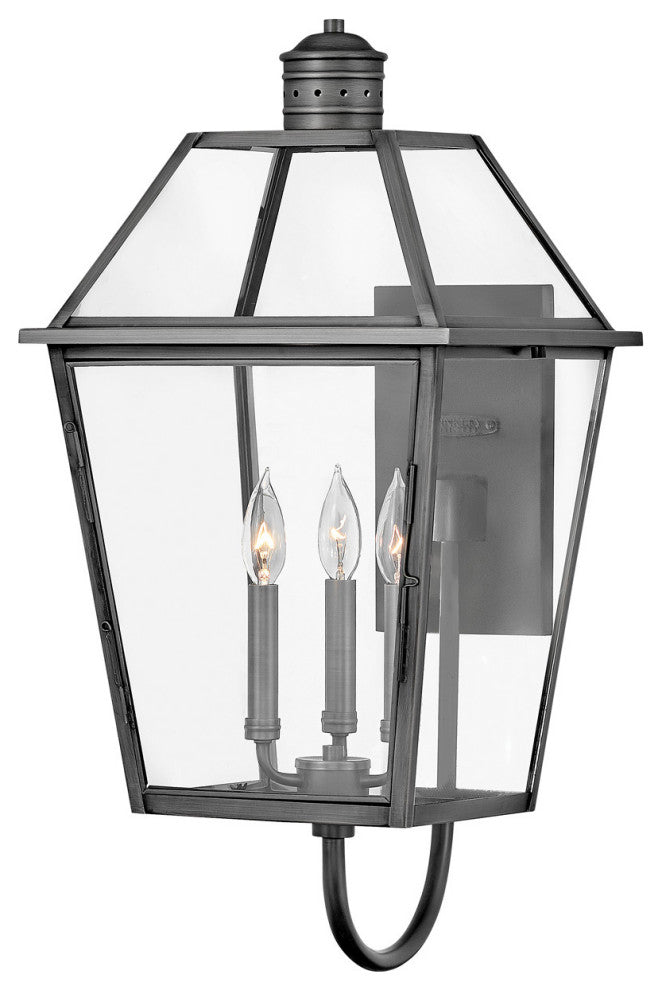 Nouvelle Outdoor Wall Mount, Blackened Brass