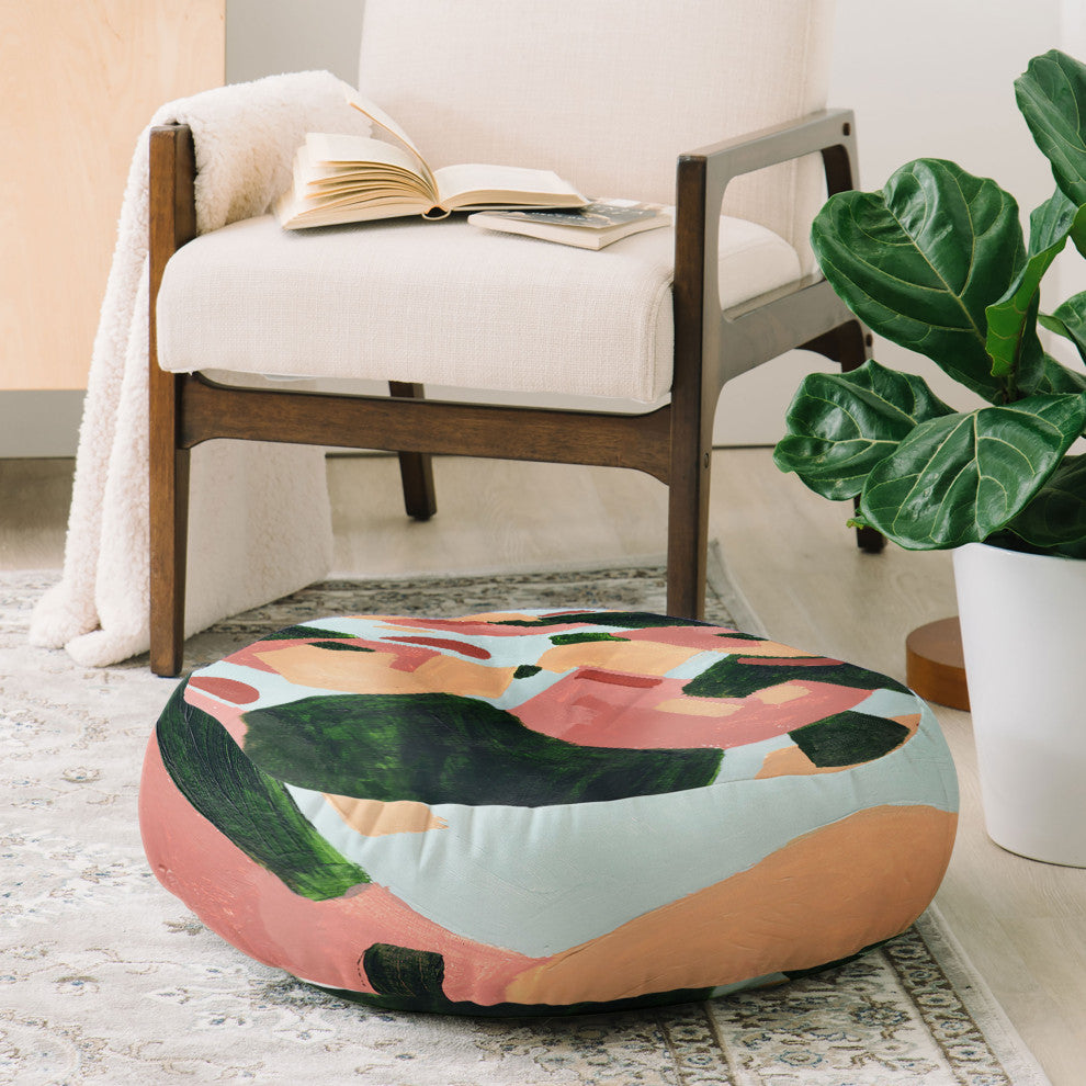 Laura Fedorowicz Geo Party Floor Pillow Round