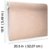 Mr. Kate Daphne Potter's Clay Peach Limewash Peel and Stick Wallpaper