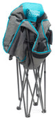 Folding Bucket Wine Chair, Gray / Teal