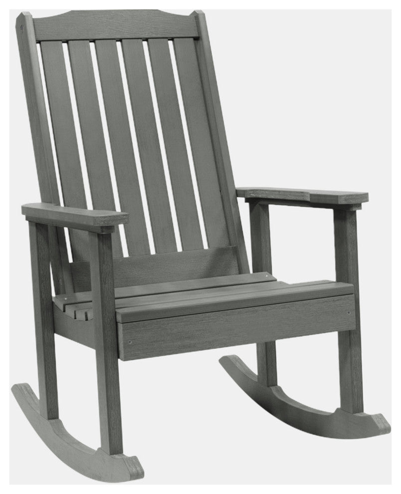 Linden Rocking Chair, Gray