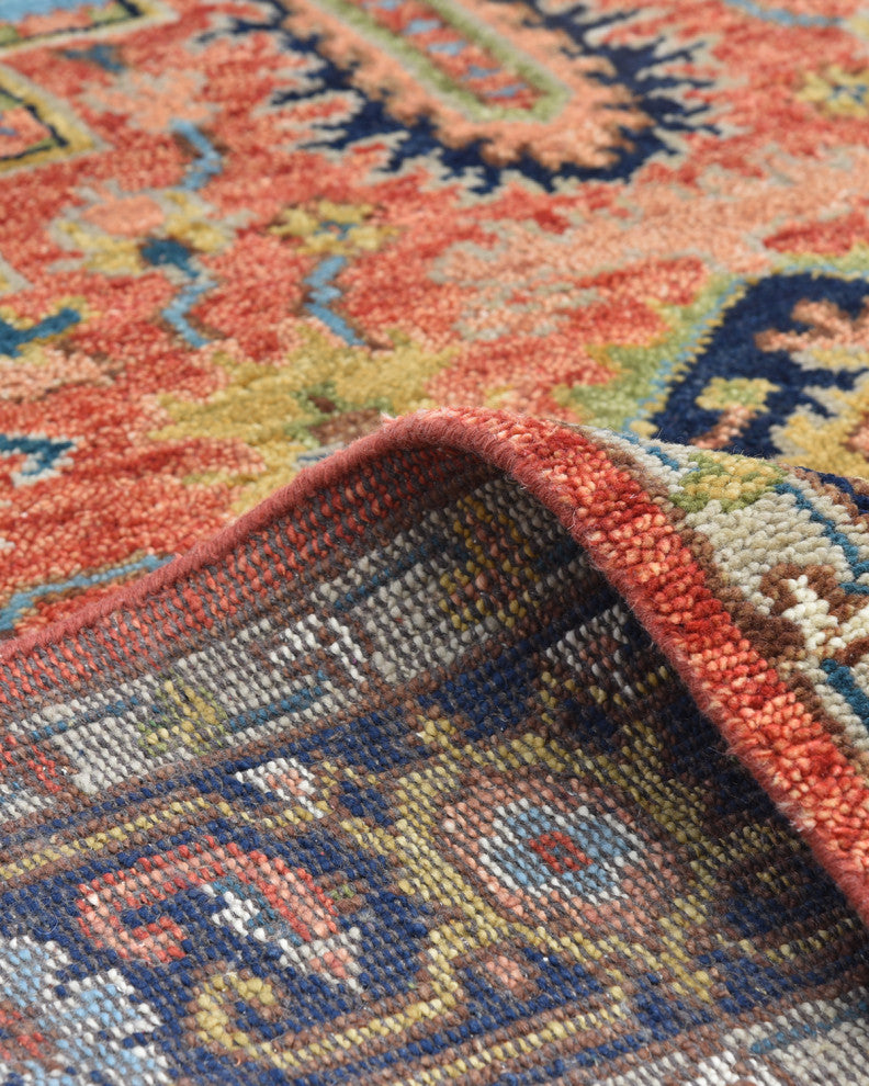 Miranda Handmade Area Rug, Red, 9x12'