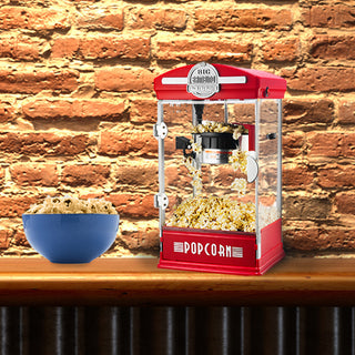 Popcorn Machine 4 Oz Kettle with 12 Pack of All-In-One Kernels and Accessories