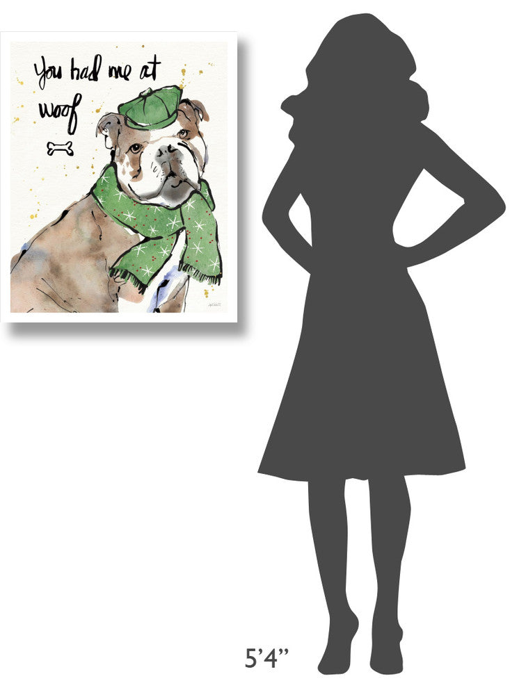 "Strike a Paws I Christmas" Digital Paper Print by Anne Tavoletti, 24"x30"