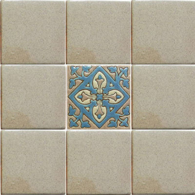 4.2x4.2 9 pcs Smoked Verona Alhambra Talavera Mexican Tile
