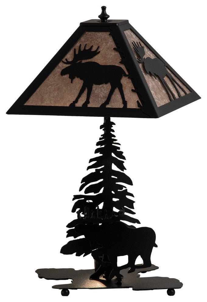 21 High Lone Moose Table Lamp