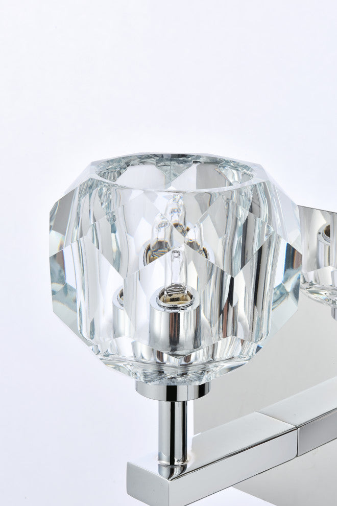 3 Light Wall Sconce, Chrome