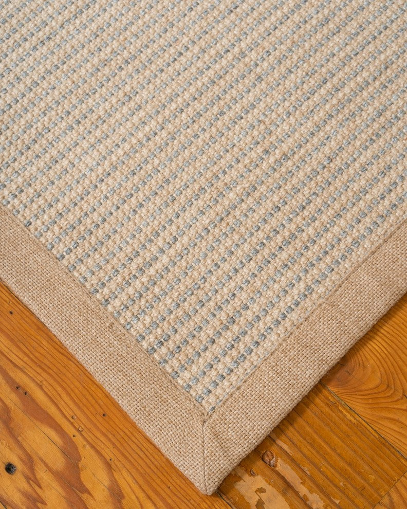 Natural Area Rugs 100% Recycled Fiber Secton Beige Grey PET Rug, 6' X 9'