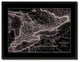 Ontario Canada Vintage Vivid Sepia Map Canvas, 28"x37"