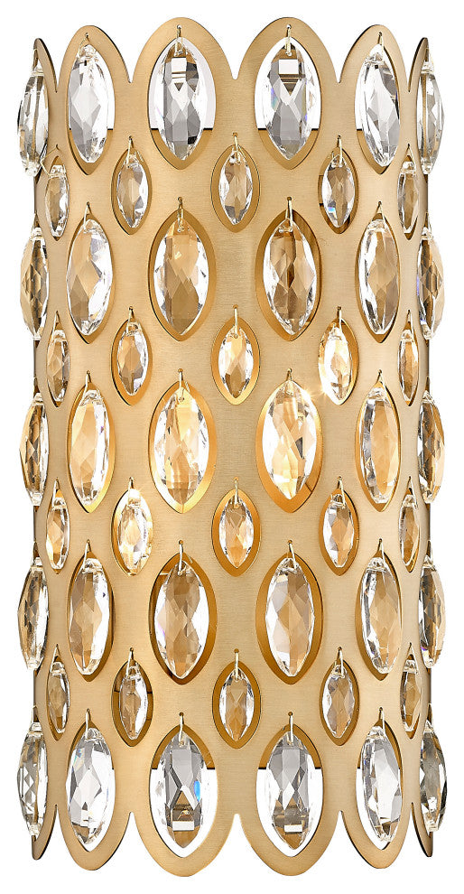 Zlite 822-2S-HB 2-Light Wall Sconce, Heirloom Brass