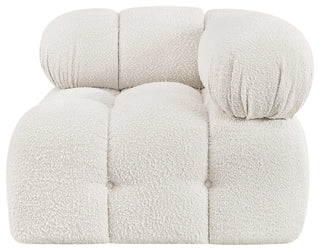 Ames Boucle Fabric Modular Chair, Cream, Corner Chair
