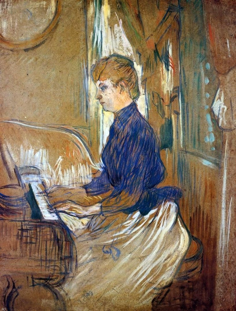 Henri De Toulouse-Lautrec At the Piano, Madame Juliette Pascal