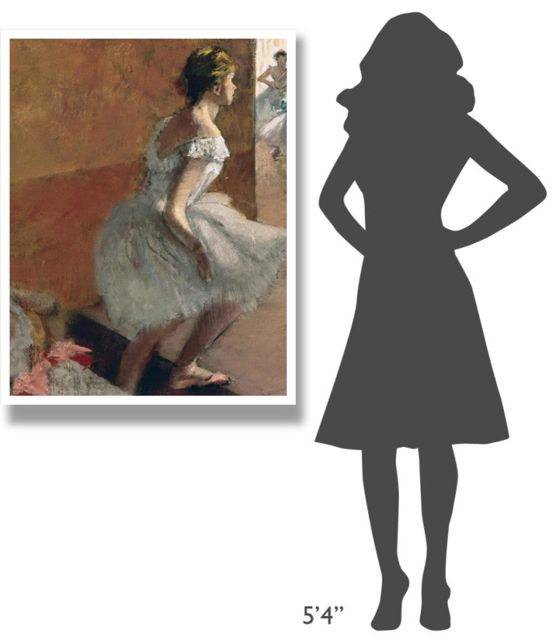 "Danseuses Montant Un Escalier (center)" Paper Print by Edgar Degas, 32"x42"