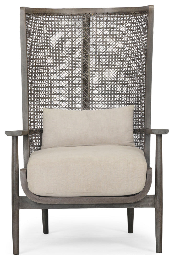 Wingman Cane Accent Chair