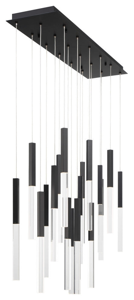 Benicio 18 Light Chandelier, Black