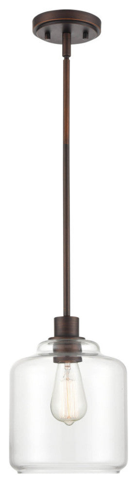 Millennium 6901-RBZ One Light Pendant, Rubbed Bronze Finish