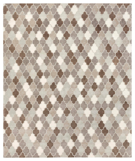 Surya Oasis OAS-1088 2'6"x8' Rug, Gray/Light Gray/Taupe/Dark Brown/Khaki/Cream
