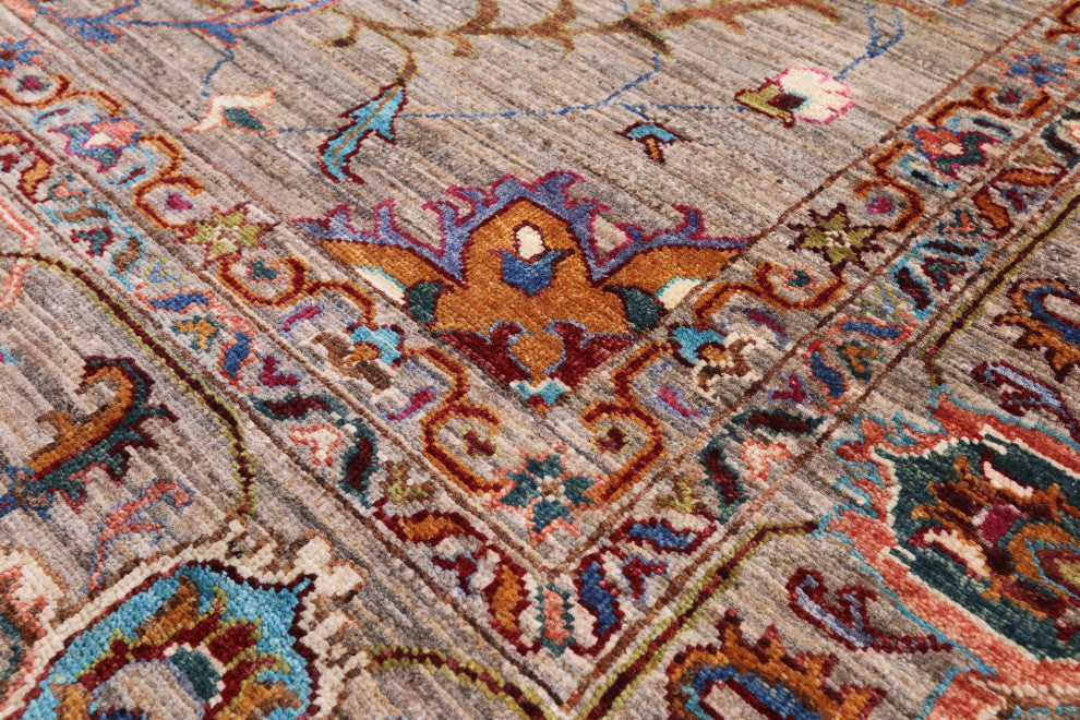Persian Tabriz Handmade Wool Rug 6' 9" X 9' 6" Q7606