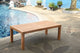 7-Piece Outdoor Teak Dining Set: 86" Rectangle Table, 6 Ashley Folding Arm Chair