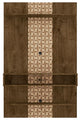 Libra Long Floating 45.35 Entertainment Center in Rustic Brown and 3D