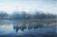 "Lake Marmont" Floater Framed Painting Print on Canvas, 18"x12"