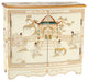 White Lacquer Hall Cabinet Royal Ladies