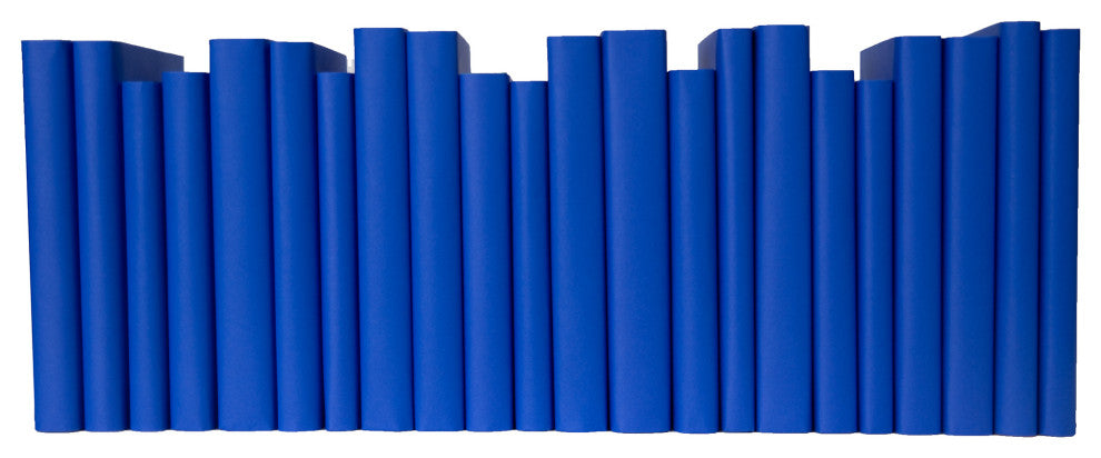 Decorative Books - True Blue Paper Wrapped - Books By The Foot