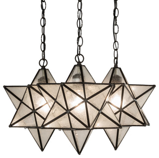 23 Wide Moravian Star 3 Light Cascading Pendant