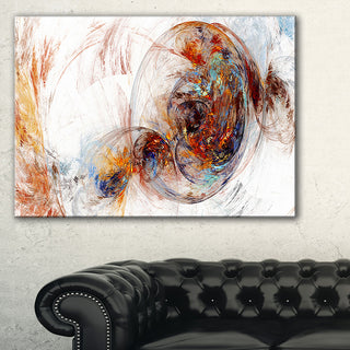 "Colored Smoke Brown" Abstract Digital Art Canvas Print