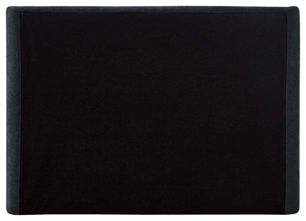 Penny Bed, Black, King, Chenille Fabric