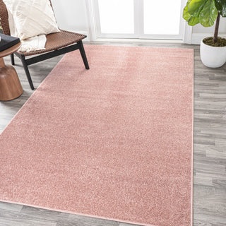 Haze Solid Low-Pile Runner Rug, Pink, 3 X 5