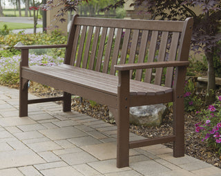Polywood Vineyard 60" Bench, Black