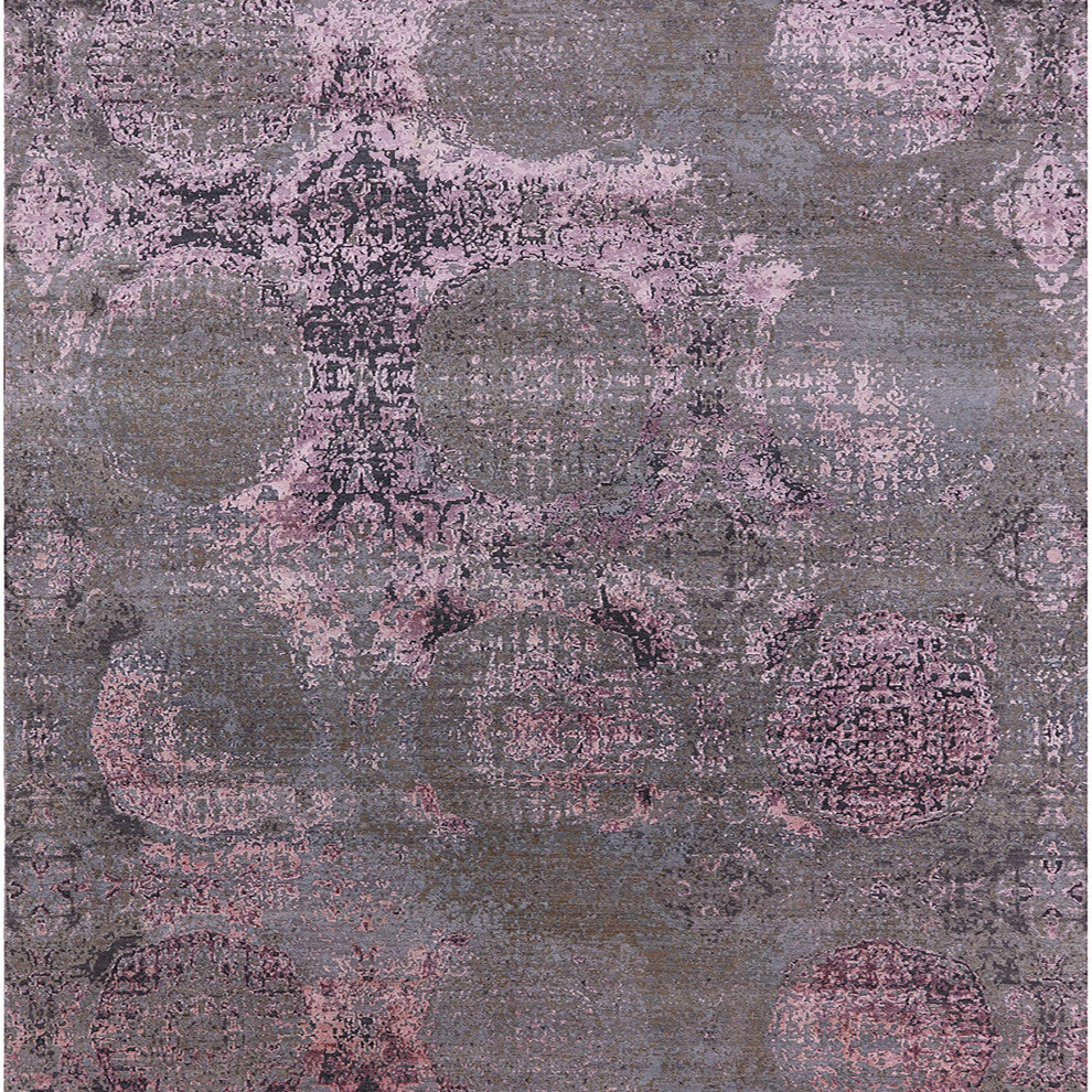 Ahgly Company Indoor Square Mid-Century Modern Area Rugs, 8' Square