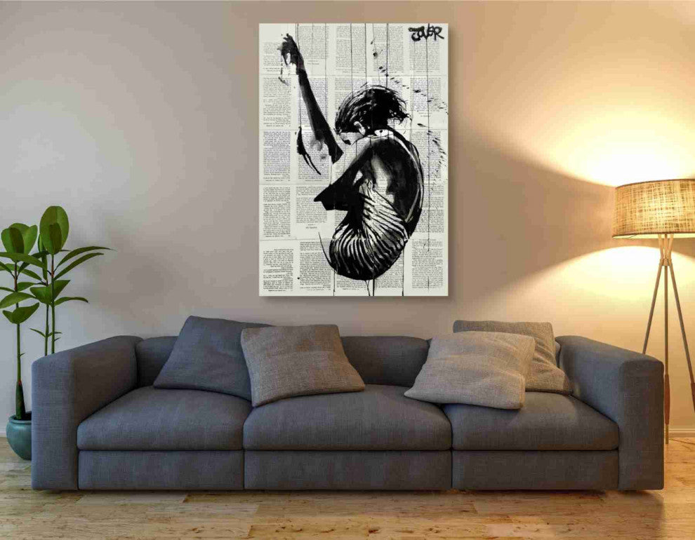 Epic Graffiti "Dive" by Loui Jover, Giclee Canvas Wall Art, 40"x60"