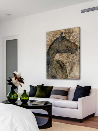 "Mustang" Painting Print on Wrapped Canvas