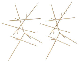 Uttermost Fireworks Silver Wall Decor, S/2